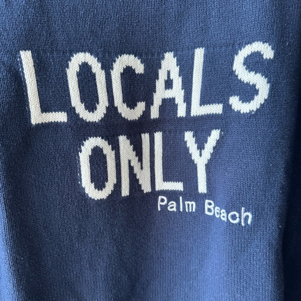 Pink Pineapple Navy 'Locals Only' Palm Beach Sweater - Picture 2 of 5
